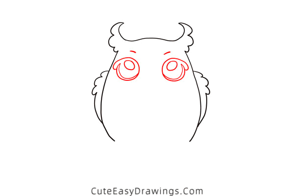 how to draw an owl - www.cuteeasydrawings.com