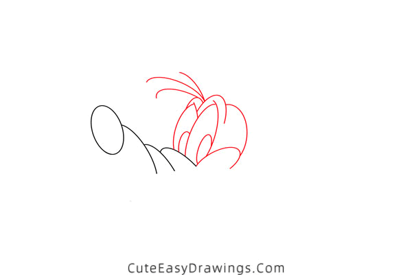 how to draw goofy face - www.cuteeasydrawings.com