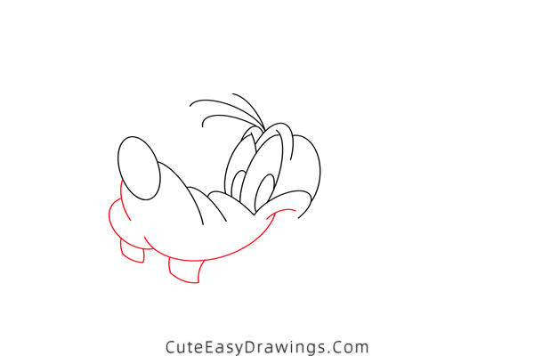 how to draw goofy face - www.cuteeasydrawings.com