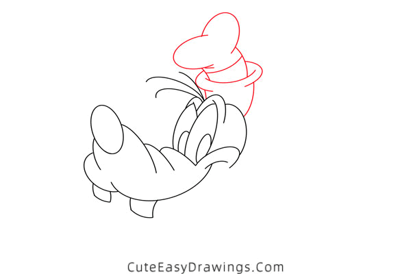 how to draw goofy face - www.cuteeasydrawings.com