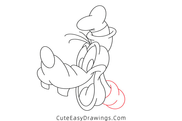 how to draw goofy face - www.cuteeasydrawings.com