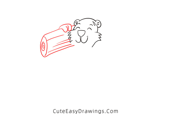 how to draw a marmot - www.cuteeasydrawings.com