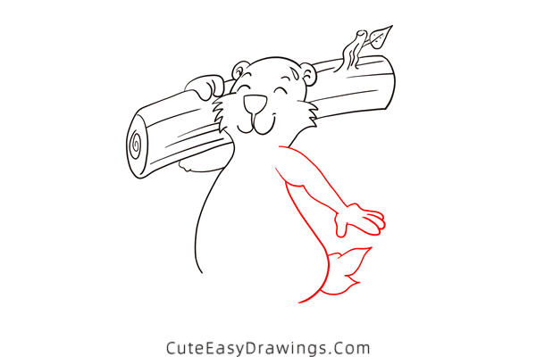 how to draw a marmot - www.cuteeasydrawings.com