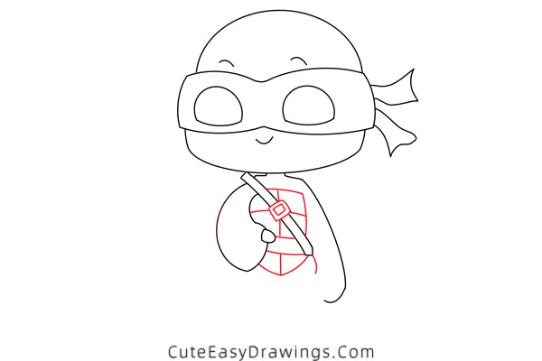 how to draw donatello from teenage mutant ninja turtles - www.cuteeasydrawings.com