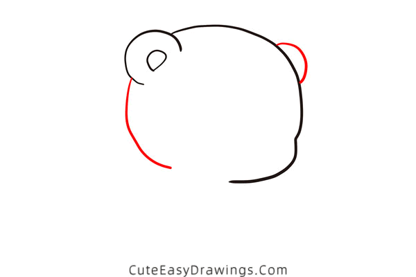 how to draw a baby bear - www.cuteeasydrawings.com