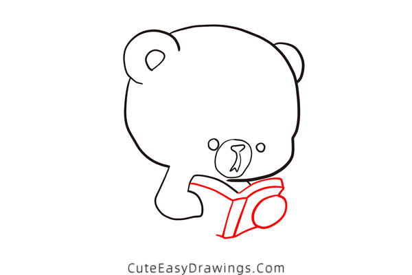 how to draw a baby bear - www.cuteeasydrawings.com