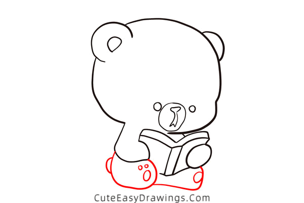 how to draw a baby bear - www.cuteeasydrawings.com