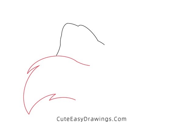 how to draw sylvester face - www.cuteeasydrawings.com