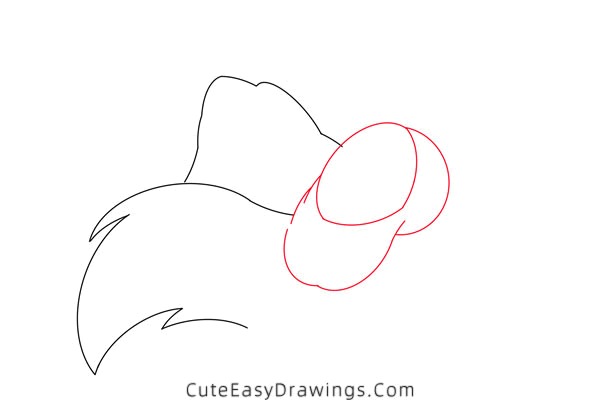 how to draw sylvester face - www.cuteeasydrawings.com