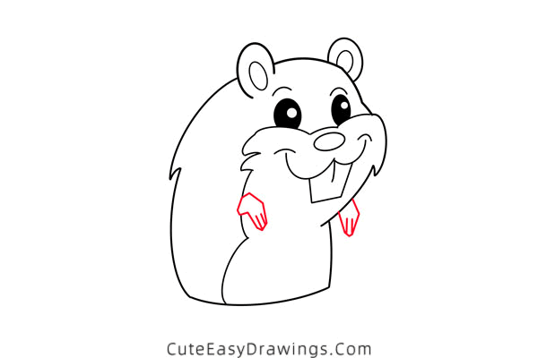 how to draw a cute hamster - www.cuteeasydrawings.com