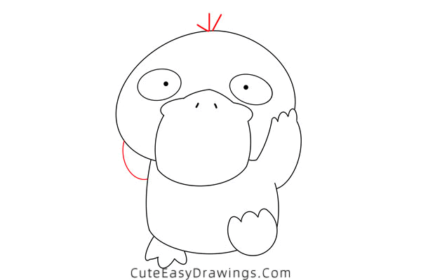 how to draw psyduck from pokemon - www.cuteeasydrawings.com