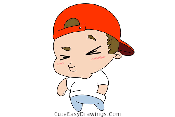 how to draw a cute boy - www.cuteeasydrawings.com