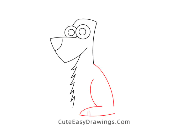 how to draw a wolf easy - www.cuteeasydrawings.com