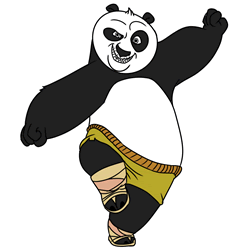 How to Draw Po from Kung Fu Panda Step by Step