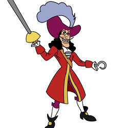 How to Draw Captain Hook Step by Step