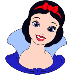 How to Draw Snow White Face Step by Step