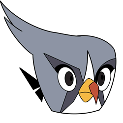 How to Draw Silver from Angry Birds Step by Step