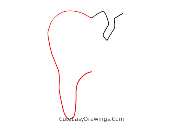 how to draw a tooth - www.cuteeasydrawings.com