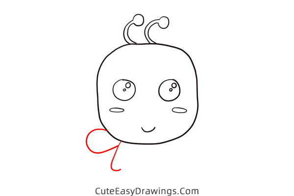 how to draw a cute bee - www.cuteeasydrawings.com