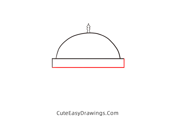 how to draw a mosque easy - www.cuteeasydrawings.com