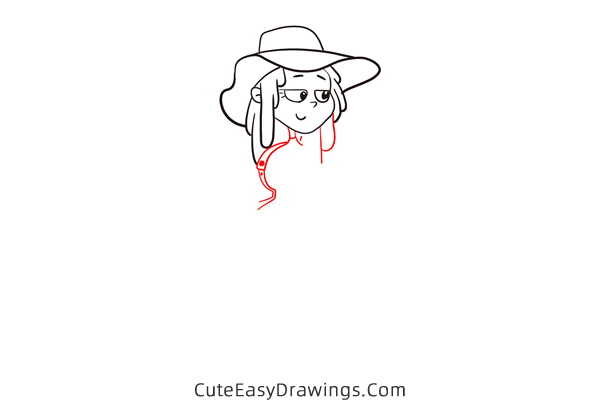 how to draw a traveler - www.cuteeasydrawings.com