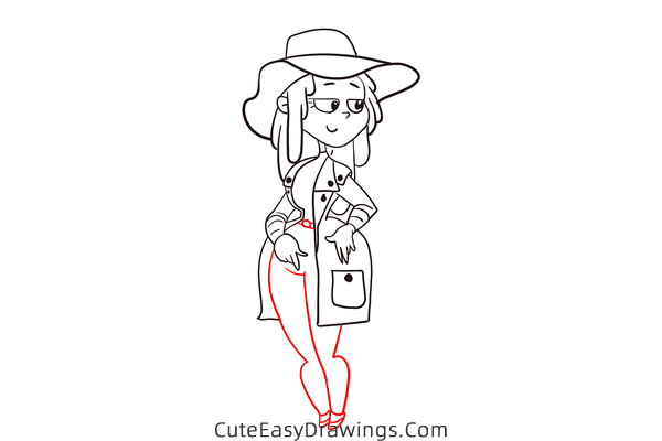 how to draw a traveler - www.cuteeasydrawings.com