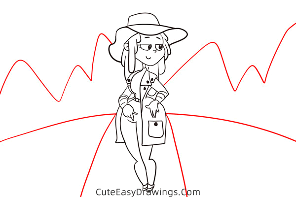 how to draw a traveler - www.cuteeasydrawings.com