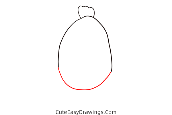 how to draw a hen easy - www.cuteeasydrawings.com