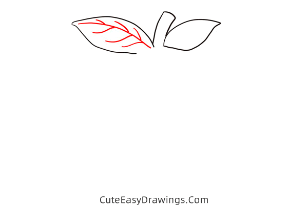 how to draw a peach - www.cuteeasydrawings.com