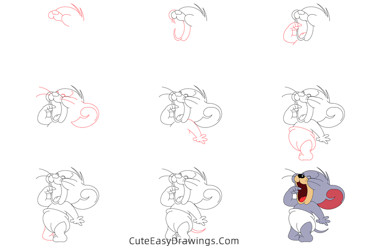 how to draw tuffy - www.cuteeasydrawings.com