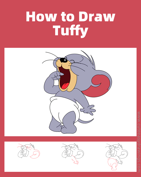 how to draw tuffy - www.cuteeasydrawings.com