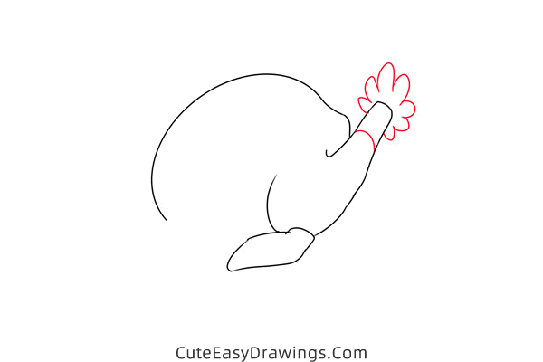 how to draw a turkey on a plate - www.cuteeasydrawings.com