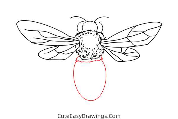 how to draw a wasp - www.cuteeasydrawings.com