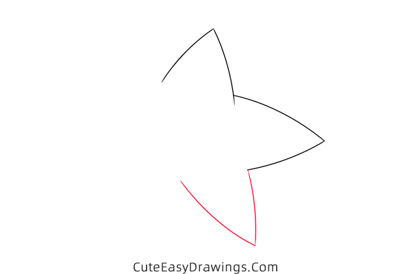 how to draw a starfish - www.cuteeasydrawings.com