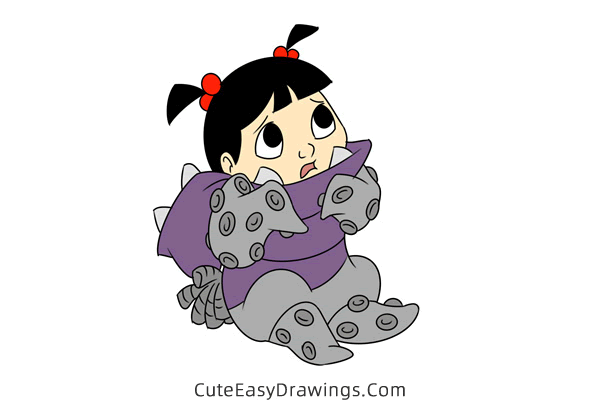 how to draw boo from monsters inc - www.cuteeasydrawings.com