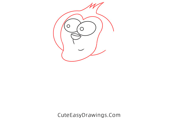 how to draw a monkey with a banana - www.cuteeasydrawings.com