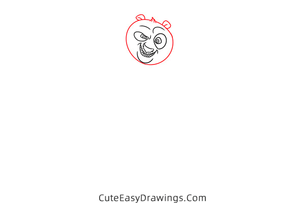 how to draw po from kung fu panda - www.cuteeasydrawings.com