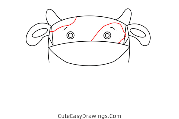 how to draw a cow easy - www.cuteeasydrawings.com