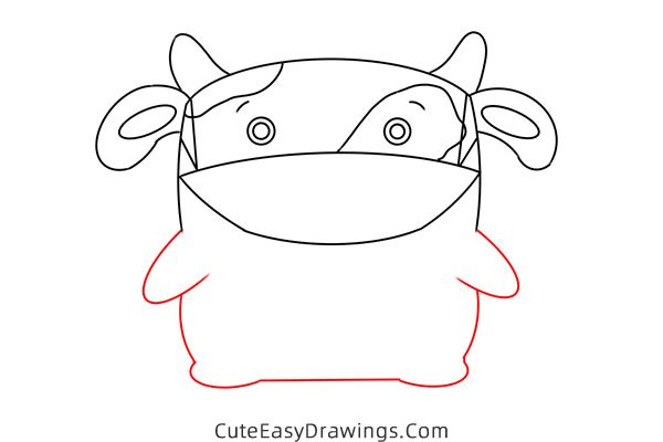 how to draw a cow easy - www.cuteeasydrawings.com