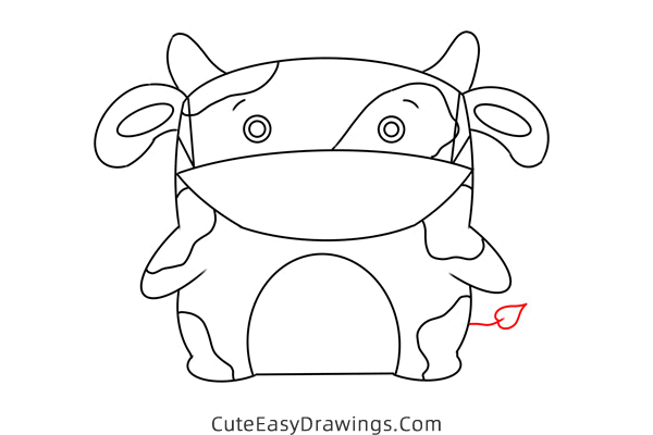 how to draw a cow easy - www.cuteeasydrawings.com