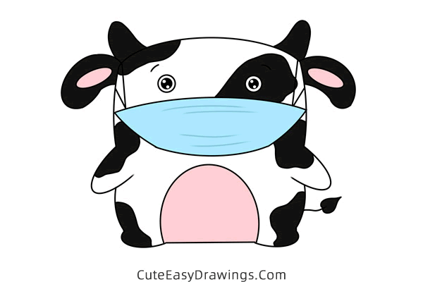 how to draw a cow easy - www.cuteeasydrawings.com