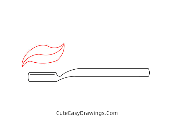 how to draw a toothbrush - www.cuteeasydrawings.com