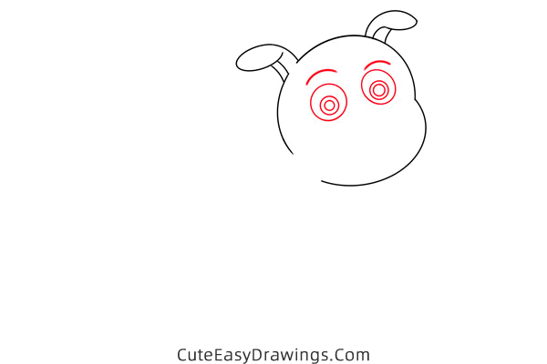 how to draw a cartoon pig - www.cuteeasydrawings.com