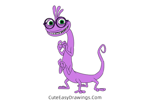 how to draw randall boggs - www.cuteeasydrawings.com