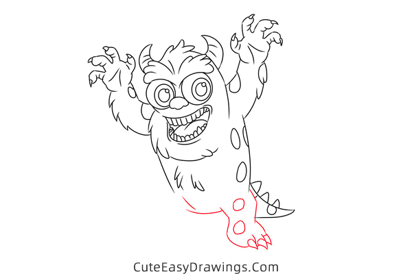 how to draw james p sullivan - www.cuteeasydrawings.com