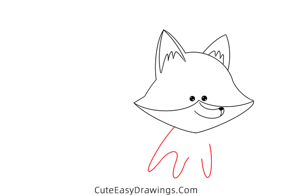 how to draw a fox easy - www.cuteeasydrawings.com