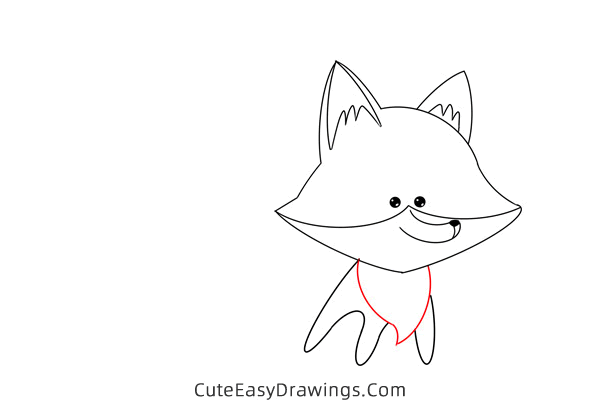 how to draw a fox easy - www.cuteeasydrawings.com