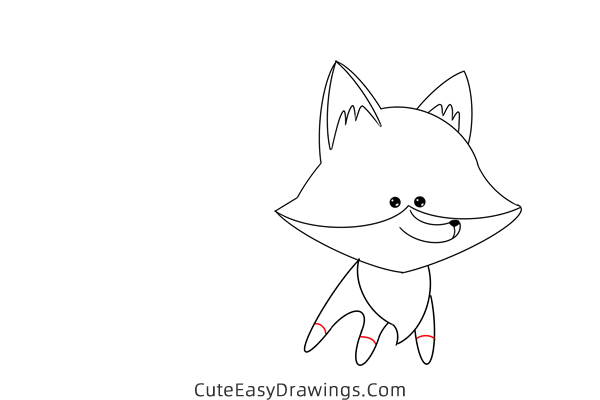 how to draw a fox easy - www.cuteeasydrawings.com