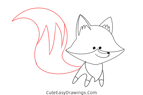 how to draw a fox easy - www.cuteeasydrawings.com