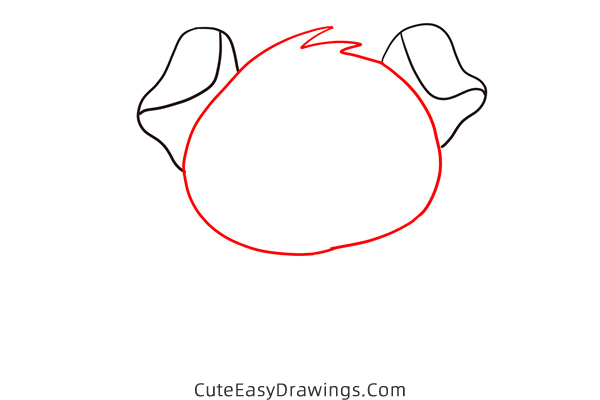 how to draw a puppy dog - www.cuteeasydrawings.com